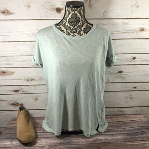 Current Elliott NWT Pearl Blue “The Rolled Crew” Size 3